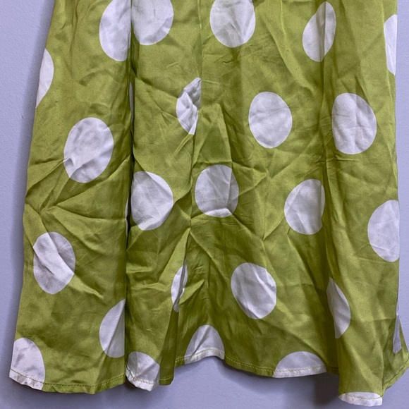 For Love and Lemons Green and White Polkadot Adira Mini Dress Size Large - Picture 8 of 16